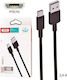 XO NB156 Regulär USB 2.0 auf Micro-USB-Kabel Schwarz 1m (16.005.0052) 1Stück