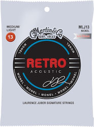Martin Retro Σετ Χορδών Nickel Wound 13 - 56" Medium/Light