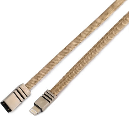 Remax RC-081i Braided / Flat USB to Lightning Cable Κίτρινο 1m