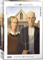 American Gothic von Grant Wood Offiziell Lizenzierter Museums-Puzzle 2D 1000 Teile