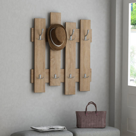 HomeMarkt Wesson Ξύλινη Φυσικό 16 Θέσεων 64x4x79cm