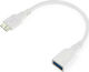 Unitek Converter micro USB male to USB-A male White 1pcs Y-C453