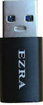 Ezra Μετατροπέας USB-A male σε USB-C female (AD09)