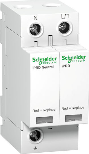 Schneider Electric Acti 9 iPRD Антикерни панел Тип T2 Двуполюсен Максимален изходен ток 40kA 1P+N 350V - 1P+N 350V
