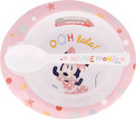 Disney Set de hrănire Minnie Mouse din Plastic Roz 2buc