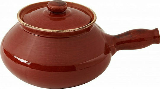 Brandani Le Primizie Oală Rotundă Ceramică Brown 21x30cm 1buc