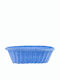 Art et Lumiere Bread Basket made of Rattan Blue 30x23x9cm