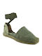 IQ Shoes 107.C1390 Women's Suede Espadrilles Green