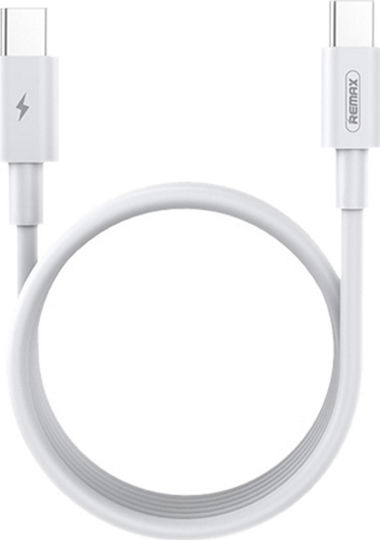 Remax USB 2.0 Cable USB-C Male - USB-C 100W PD White 2m