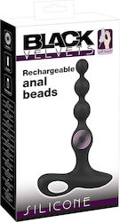 You2Toys Black Velvets Rechargeable Anal Beads Anal Perlen mit Vibration Schwarz 05505310000