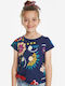 Desigual Kids Blouse Short Sleeve Blue