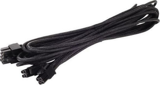 Silverstone PP06B-EPS55 8-Pin EPS - 4 Pin EPS Cable 0.55m Μαύρο SST-PP06B-EPS55