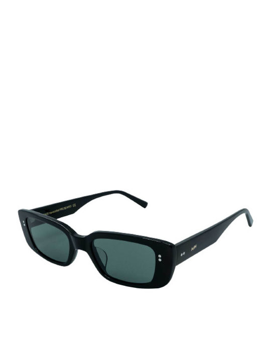 Messyweekend Grace Sunglasses with Black Plastic Frame and Black Lens S2 M7C1