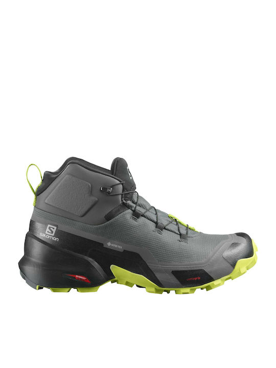 Salomon Cross Hike Mid GTX Men's Waterproof Hiking Boots Gore-Tex Gray