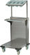 Karamco Commercial Kitchen Disks Cart H90xW59xD59cm