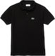 Lacoste Kids Polo Short Sleeve Black Polo