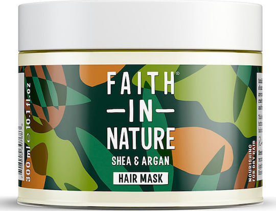 Faith in Nature Shea & Argan Μάσκα Μαλλιών για Ενυδάτωση με Argan Oil & Χαμομήλι 300ml