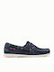 Sebago Portland Flesh Out Wildleder Herren Mokassins in Blau Farbe