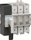 Hager 3-Poles Changeover Panel Push Button Changeover Switch 800V 160A with Visible Contacts 3x160A