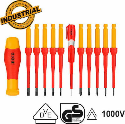 Total Set 12 Electrician VDE 1000V Precision Screwdrivers