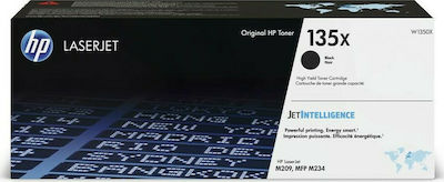 HP 135X Toner Laser Εκτυπωτή Μαύρο High Yield 2400 Σελίδων (W1350X)