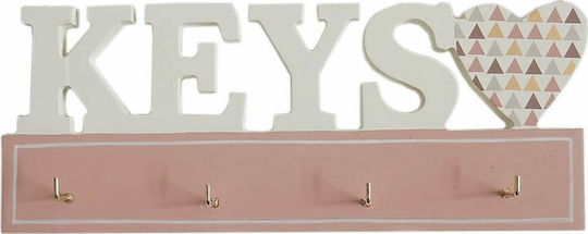 Etoile Keys Ξύλινη 4 Θέσεων 21x1x11cm