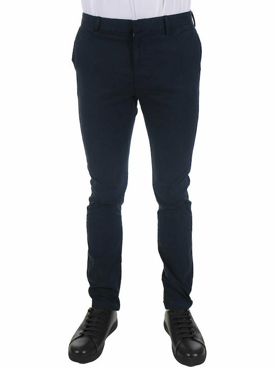 Hugo Boss Ανδρικό Παντελόνι Chino σε Slim Εφαρμογή Navy Μπλε