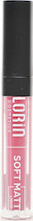 Lorin Soft Matte Υγρό Κραγιόν Matte 504 Rouge