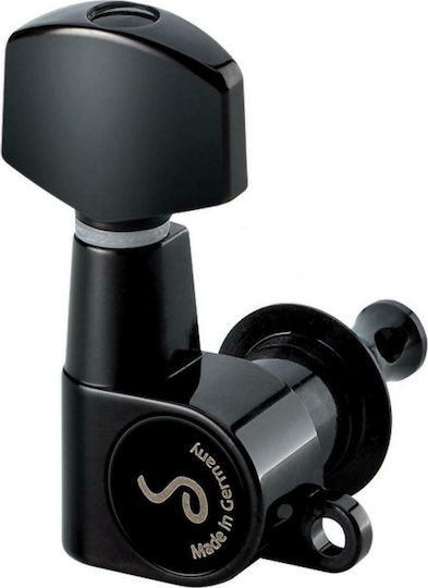 Schaller Schaller Stimmwirbel Für E-Gitarre M6 Mini - 3L+3R Schwarz Schwarz