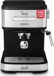 Izzy Amalfi IZ-6004 223701 Mașină Espresso Automată 1000W Presiune 20bar Neagră