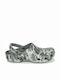 Crocs Classic Printed Camo Anatomic Clogs Light Grey / Neo Mint