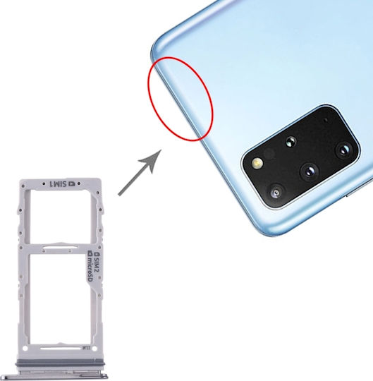 Βάση Κάρτας SIM Γκρι για Galaxy S20+/S20 Ultra