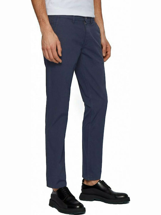 Hugo Boss Pantaloni pentru bărbați Chino cu Croială Slim Albastru marin