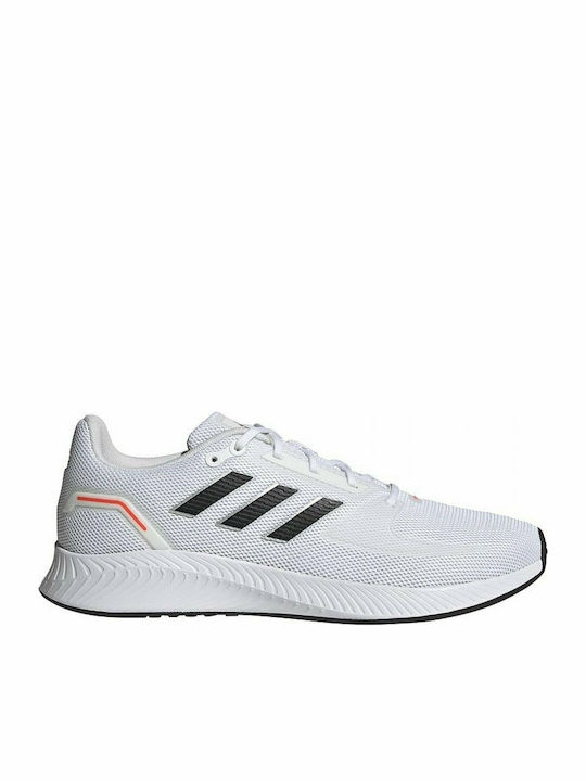Adidas Runfalcon 2.0 Ανδρικά Αθλητικά Παπούτσια Running Cloud White / Core Black / Solar Red