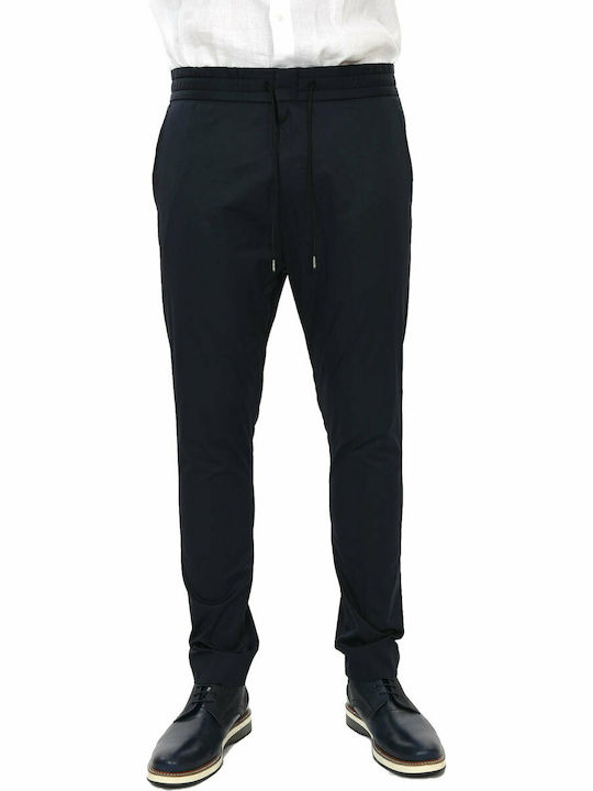 Hugo Boss Men's Trousers Elastic Navy Blue