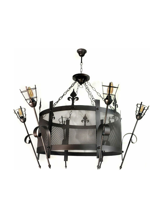 Game of Thrones Chandelier 6xE14 Black L-1100-0050/6P