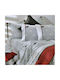 Down Town Home Kinderdecken Einzeln mit Kopfkissenbezug Grau 170x240cm