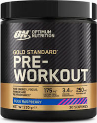 Optimum Nutrition Gold Standard Pre-Workout 330гр Синя Малина Optimum Nutrition Gold Standard Pre-Workout 330гр Синя Малина