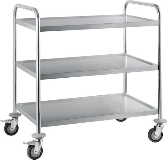 Ready Cărucior Alimentar Pentru Bucătării Comerciale Cu 3 Niveluri Înălțime 94xAdâncime 86xLățime 54cm