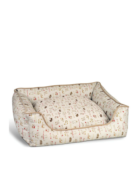 Glee Sofa Dog Bed Beige 70x60cm