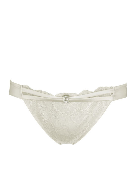 Luna Miracle Platinum Women's String with Lace White