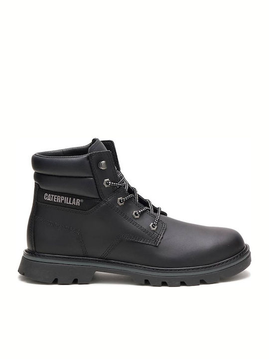 Quadrate Leather Black Men's Boots