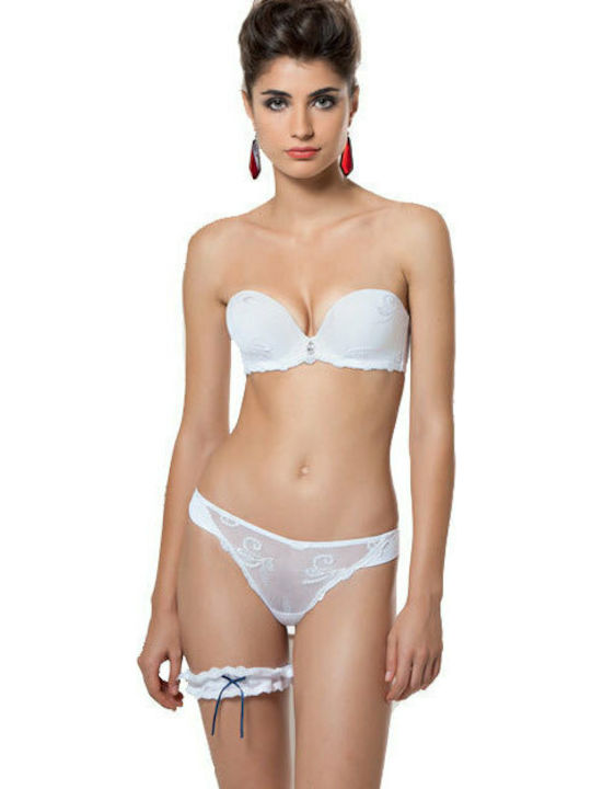 Luna Celebration Women's String with Lace White