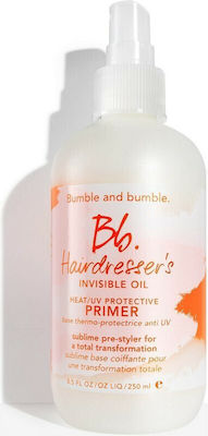 Bumble and Bumble Invisible Oil Heat UV Protective Primer Șampon de protecție solară pentru păr Spray 250ml