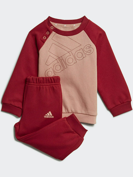 Adidas Παιδικό Σετ Φόρμας Μπορντό 2τμχ Essentials