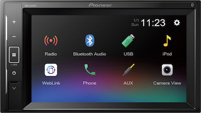 Pioneer DMH-A240BT Ηχοσύστημα Αυτοκινήτου Universal 2DIN (Bluetooth/USB/AUX) με Οθόνη 6.2"