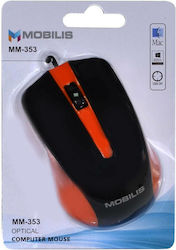 Mobilis MM-353 Ενσύρματο Ποντίκι Πορτοκαλί
