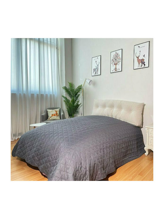 Adam Home K7 Κουβερλί Μονό Microfiber Dark Grey...