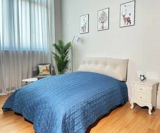 Adam Home K7 Tagesdecke Einzelbett Mikrofaser Denim 160x240cm