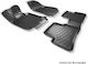 Rizline Set of Front and Rear Mats 2pcs Tray Type for Mercedes-Benz Sprinter Volkswagen Crafter 2007 Black